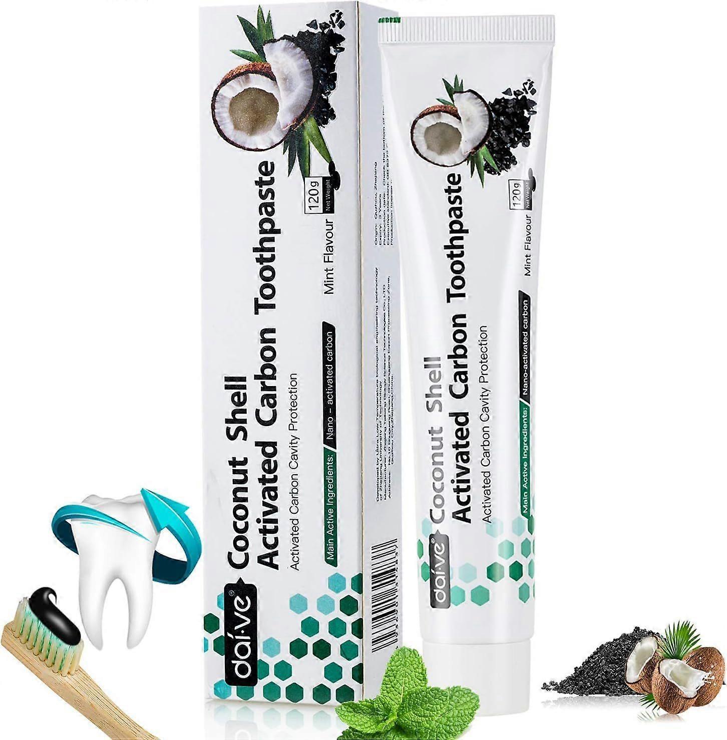Activated Carbon Toothpaste Teeth Whitening Black Toothpaste Without Fluoride Natural Whitening Charcoal Toothpaste Bleaching Charcoal Toothpaste Acti