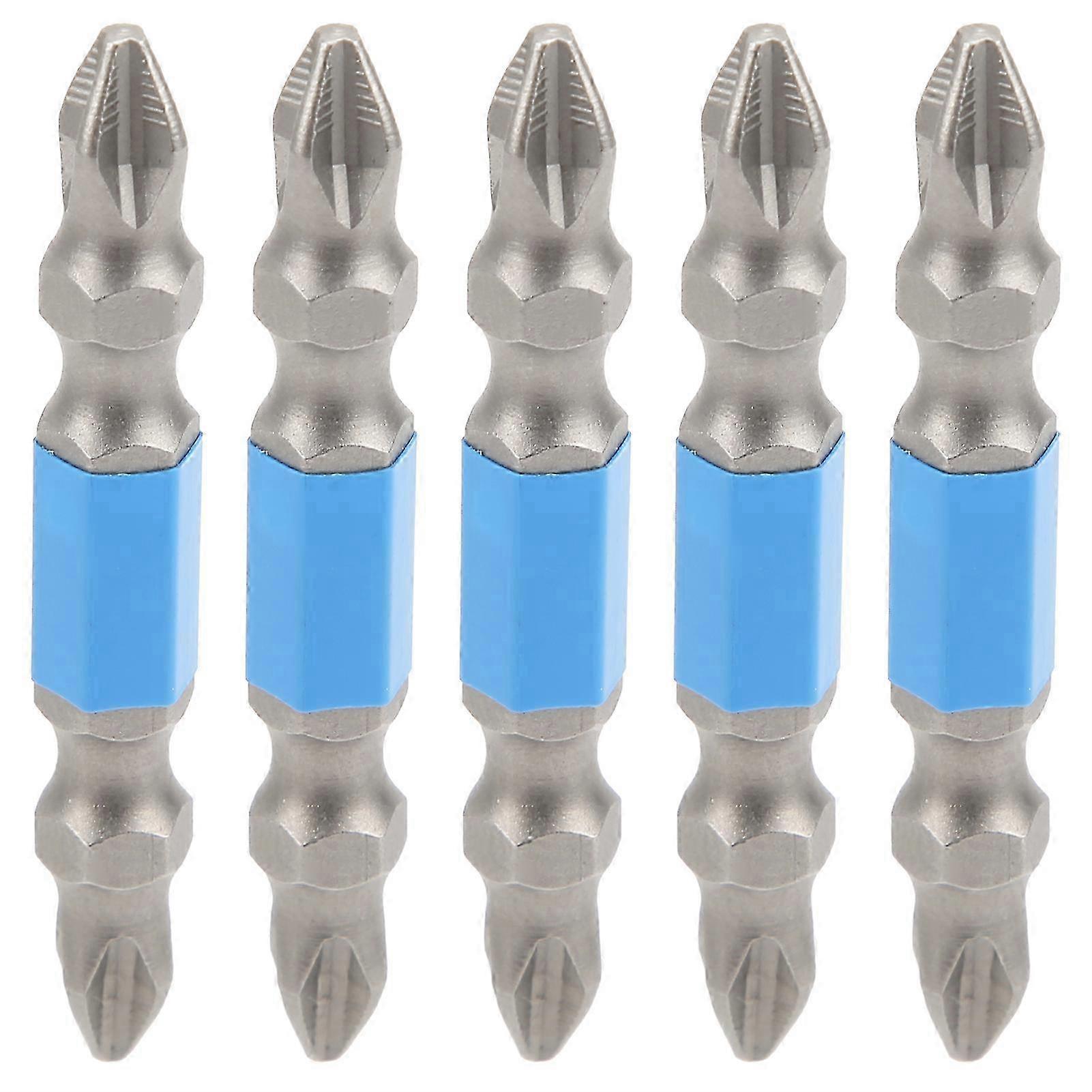 5PCS 50mm Double End Screwdriver Bits Magnetic PH2 Screwdriver Head for Electric Hand Drill