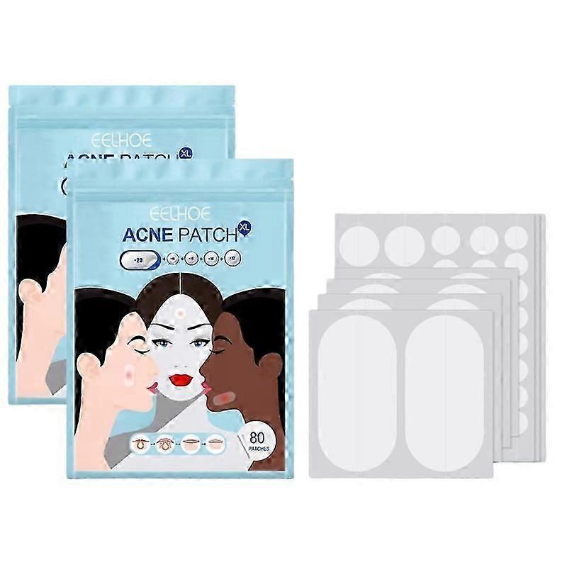 160 قطع كبيرة حب الشباب التصحيح بثرة الهيدروغرواني ملصقات بقعة غطاء مزيل العلاج