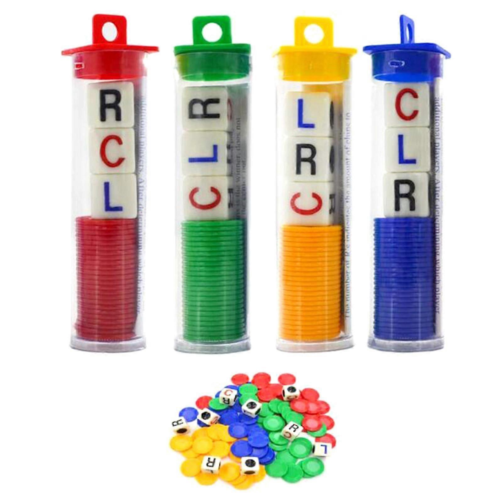 Lcr With Chips Game Dices High Quality Materials For Household