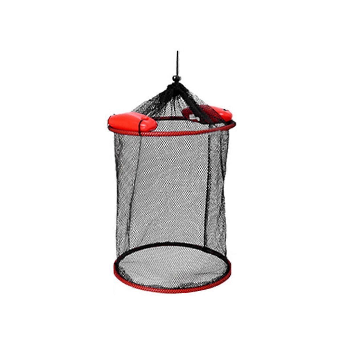 Floating Fishing Basket Foldable Floating Fish Basket Portable Mesh Fish Bucket Storage Bag Floating