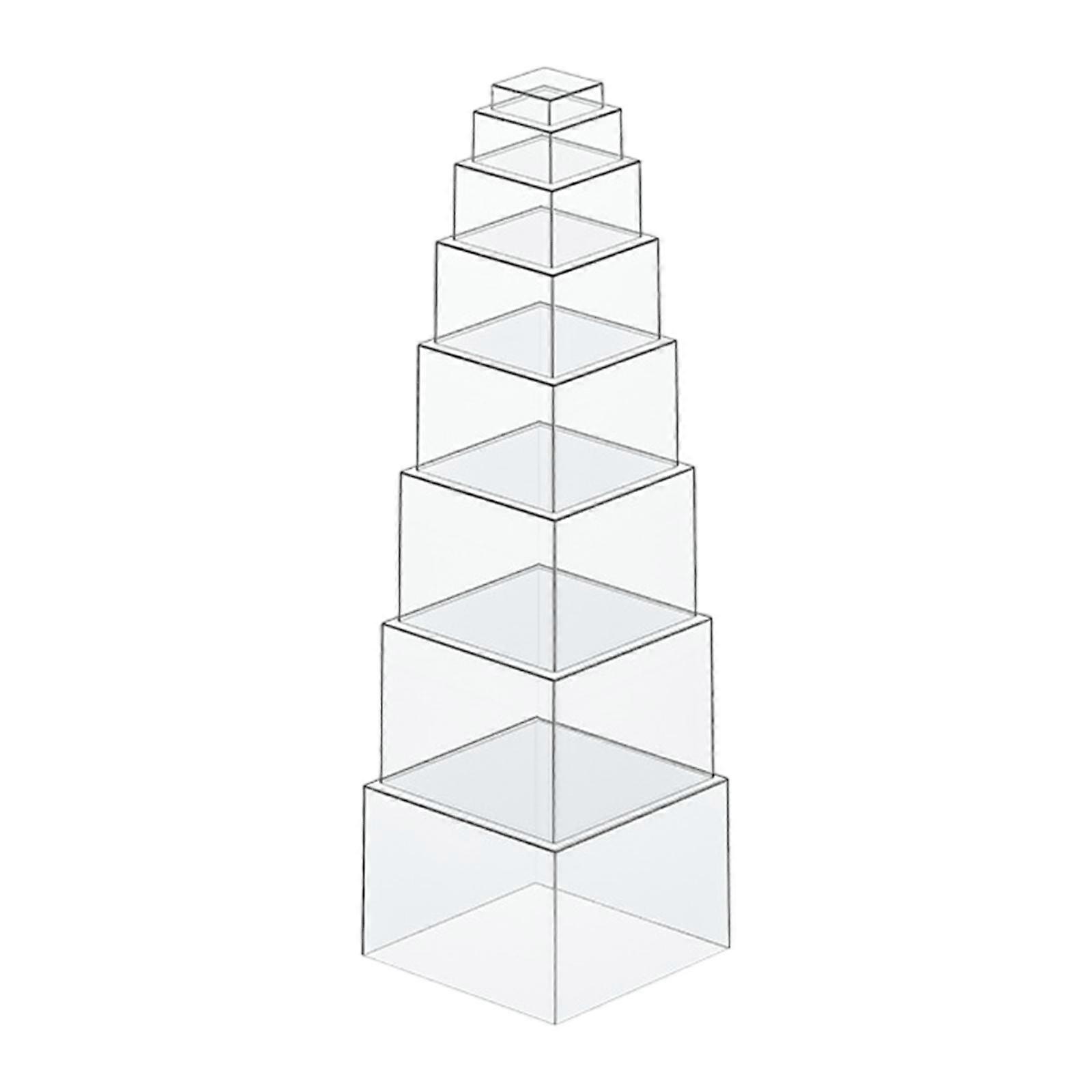 Buffet Risers Dessert Table Display, Multipurpose 5 Sided Display Stand for Food