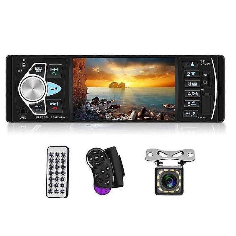 Car Radio 1 Din Stereo MP5 Player Bluetooth FM USB Autoradio 4.1 Inch Support Rear View Mirrolink St