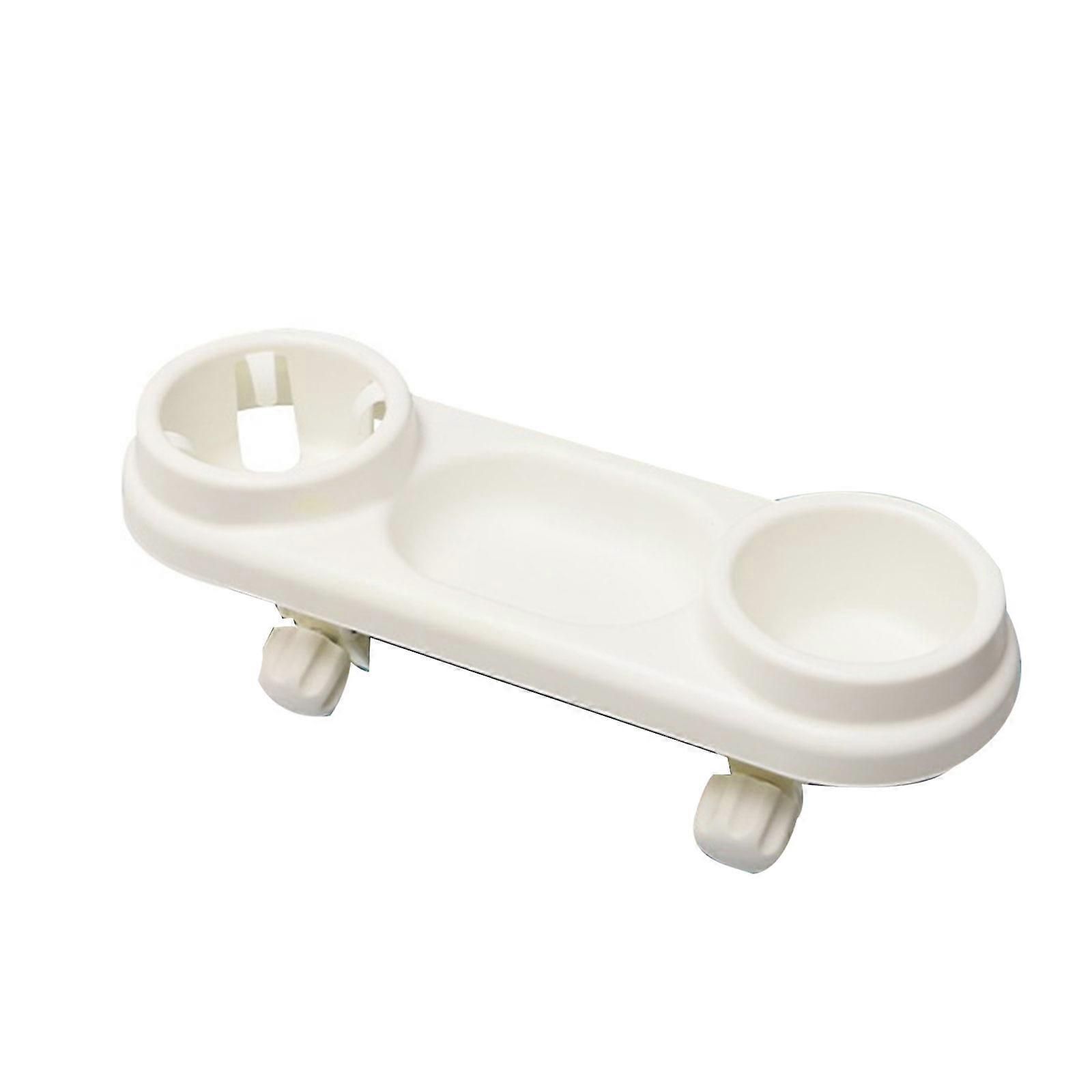 Table Tray for Baby-Stroller Pushchair Universal Snack Tray with Cup Holder Stroller Food Tray Removable Stroller Accs  White