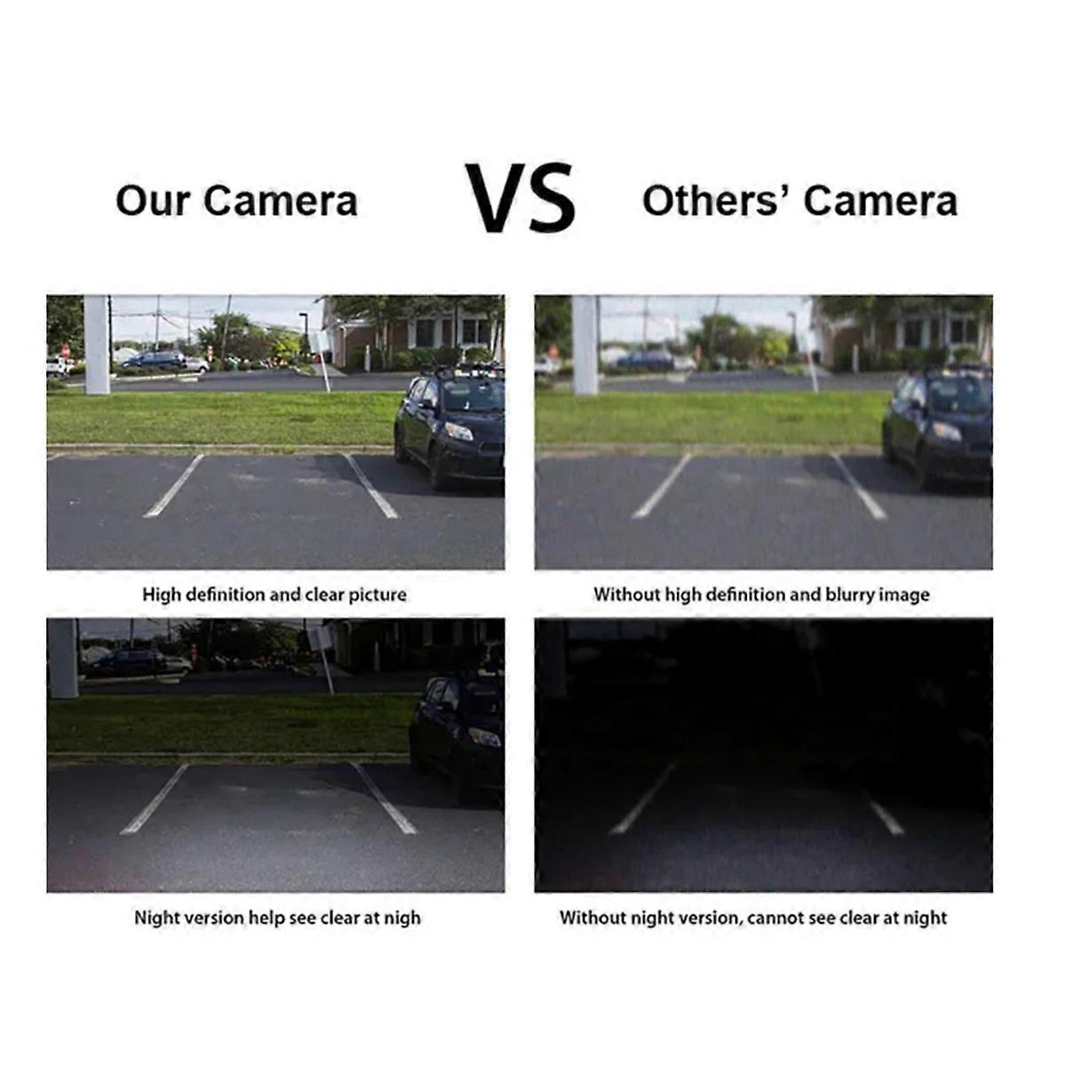 1280x720P AHD 170deg CCD Car Grille Front View Camera for