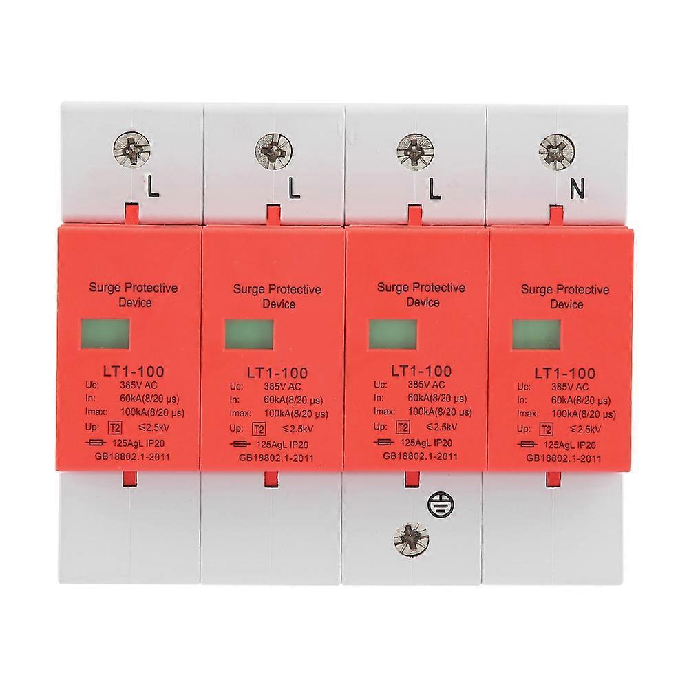 Ouitble Protective Device 4P, 60‑100KA 420VAC Quick Response Low voltage Visual Window Flame Retardant Modular Photovoltaic Protection Device, for
