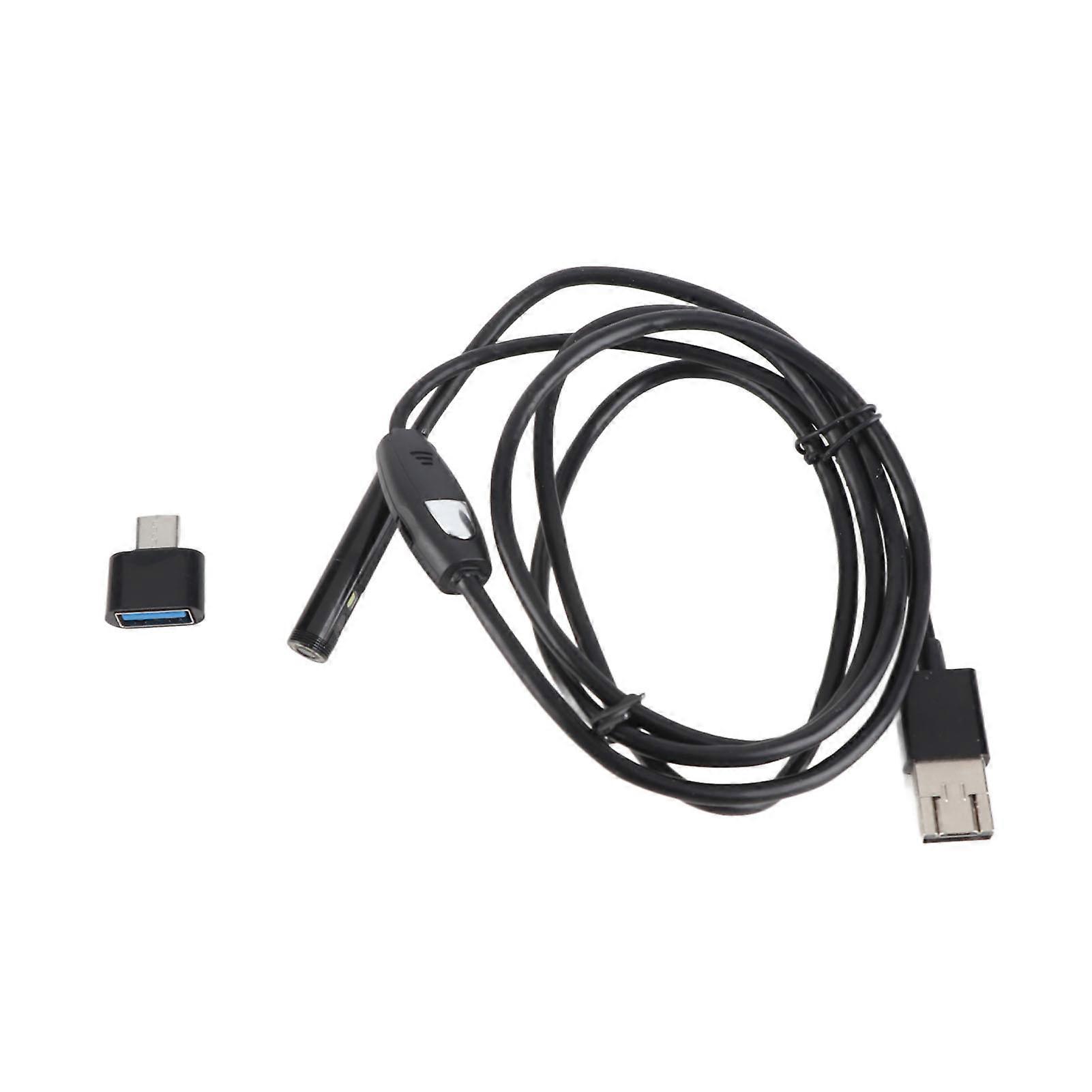 8mm USB Endoscope 1080P - IP67 Waterproof Borescope with 8 LEDs for Auto Repair