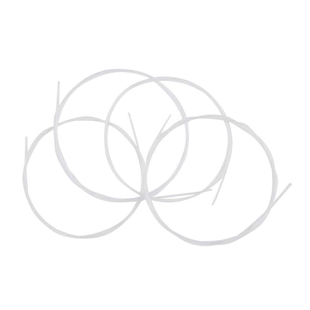 White Ukulele Ukelele Uke Strings Nylon Material, 4pcs/set (Package Card Random Delivery)