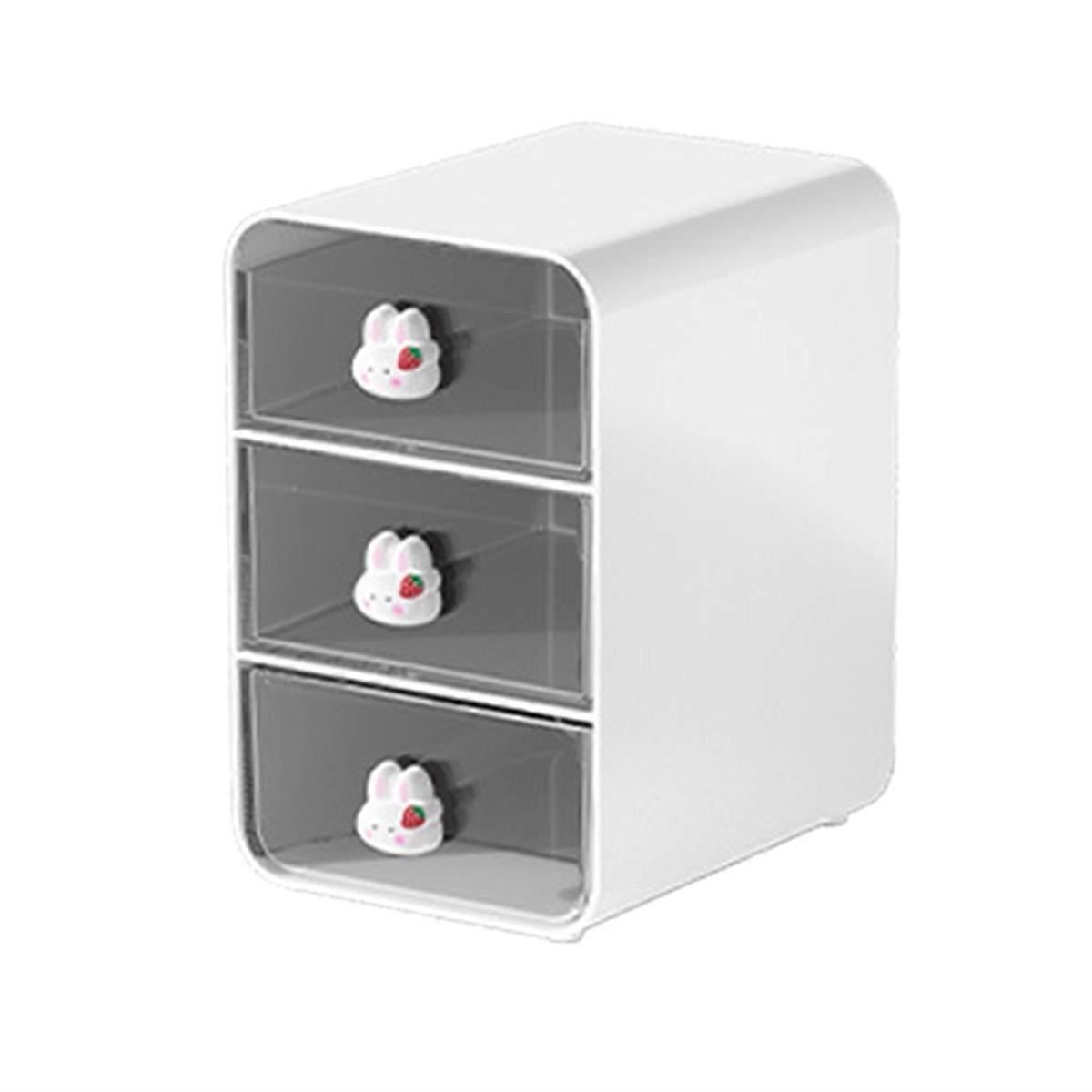 3 Tiers Organizer Holder Cosmetic Storage Box, with Drawers
