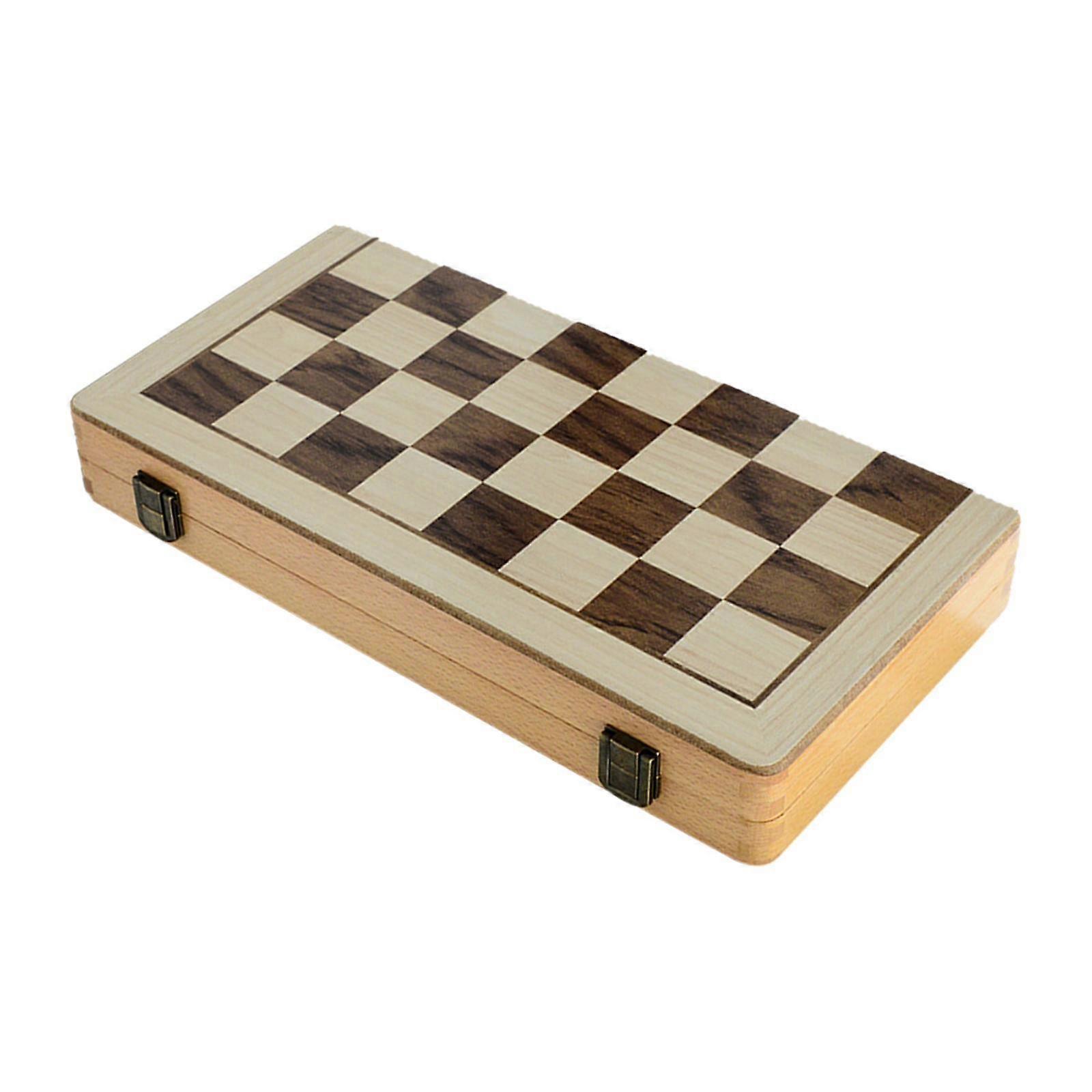 Chess Set Board,Beginner Chess Set,Foldable Family Games,Wooden Folding Chess
