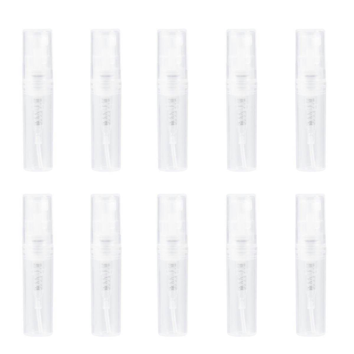 60 Pcs 2ml Fine Mist Spray Bottles - Refillable Perfume Atomizers for Travel, Essential Oils & Mists - Clear Design