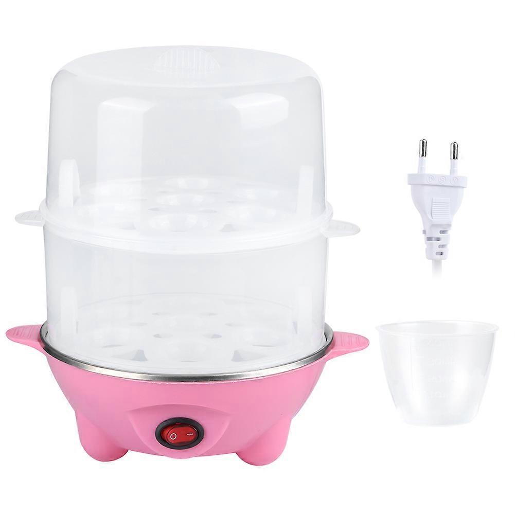 Household Multifunction Egg Boiler Egg Cooking Machine Kitchen Utensils EU Plug 220V(Two Layer )