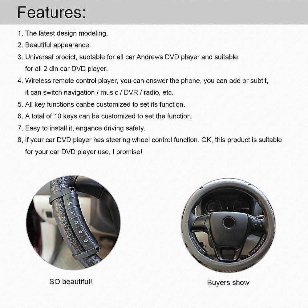 Car steering wheel remote control for universal DVD and Windows CE