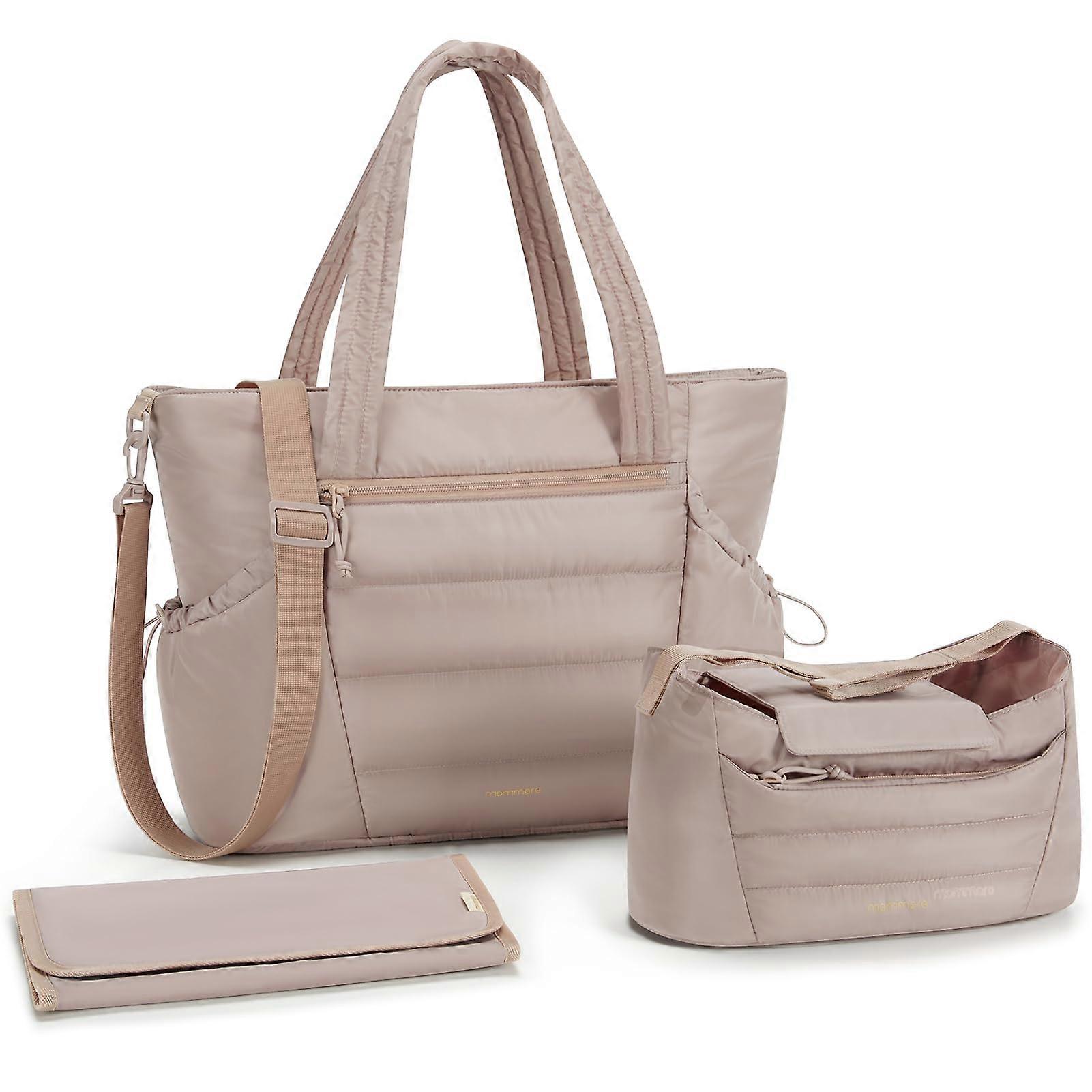 Organizer with Bago Tote with a large capacity bag with a varying pad for traveling bag travel, hospital khaki
