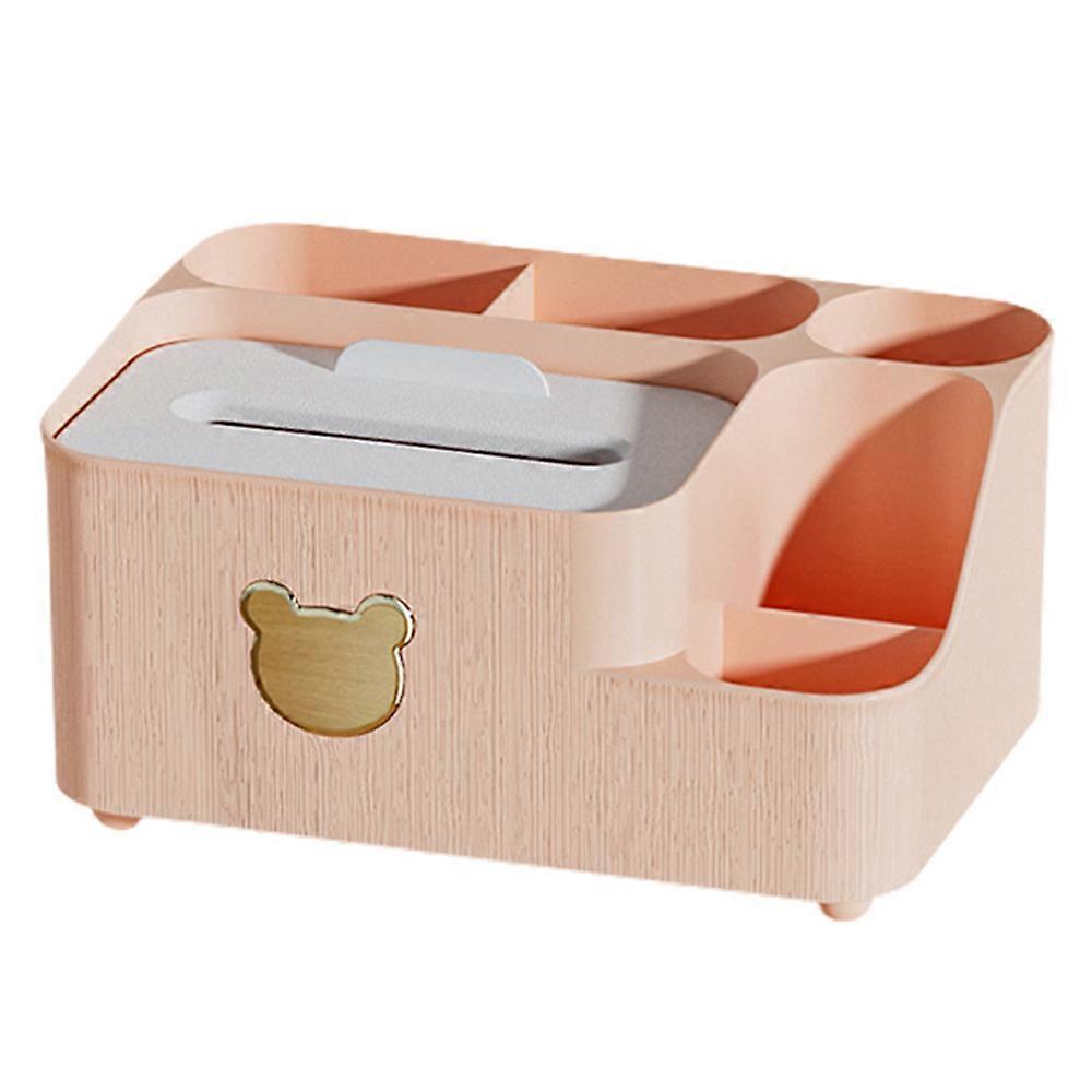 Large household bear desktop tissue box pumping paper storage box, multifunctional tissue box