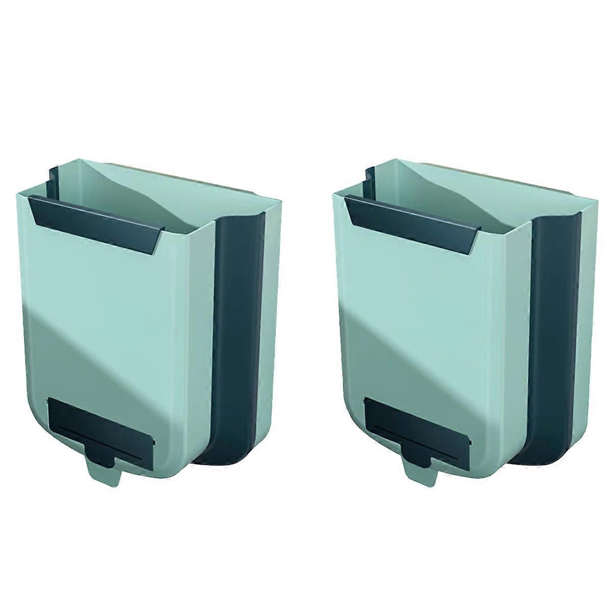 Small Trash Can with Lid for Counter Top or Under Sink,Hanging Trash can,about 2.4 Gallon for Cabinet