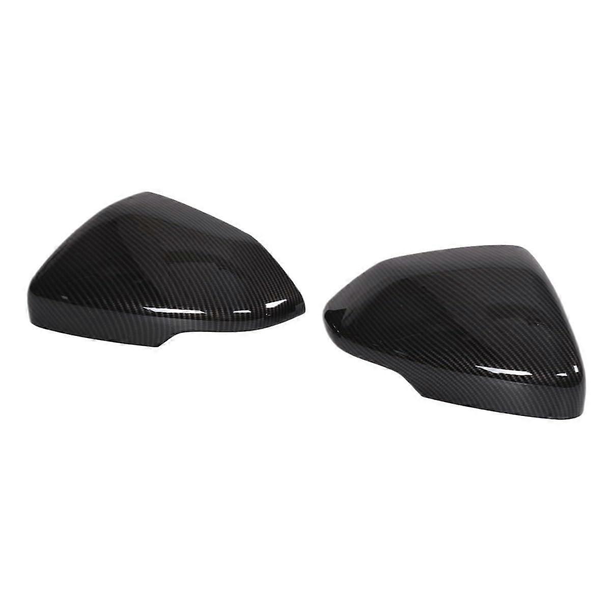 Door Rear View Mirror Cover Cap for Rivian R1T R1S Carbon Fiber Style, Durable Protection, Custom Fit, Vehicle Accessory