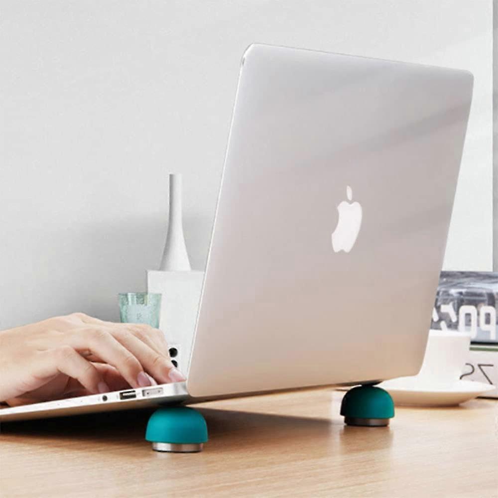 Laptop Cooling Pad - 2 Pcs Portable Magnetic Heat Reduction Stand for Most Laptops - Invisible Cooler Ball - Green