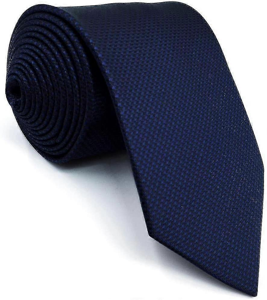 Cravate Solid Bleu Marine Soie Hommes Marine