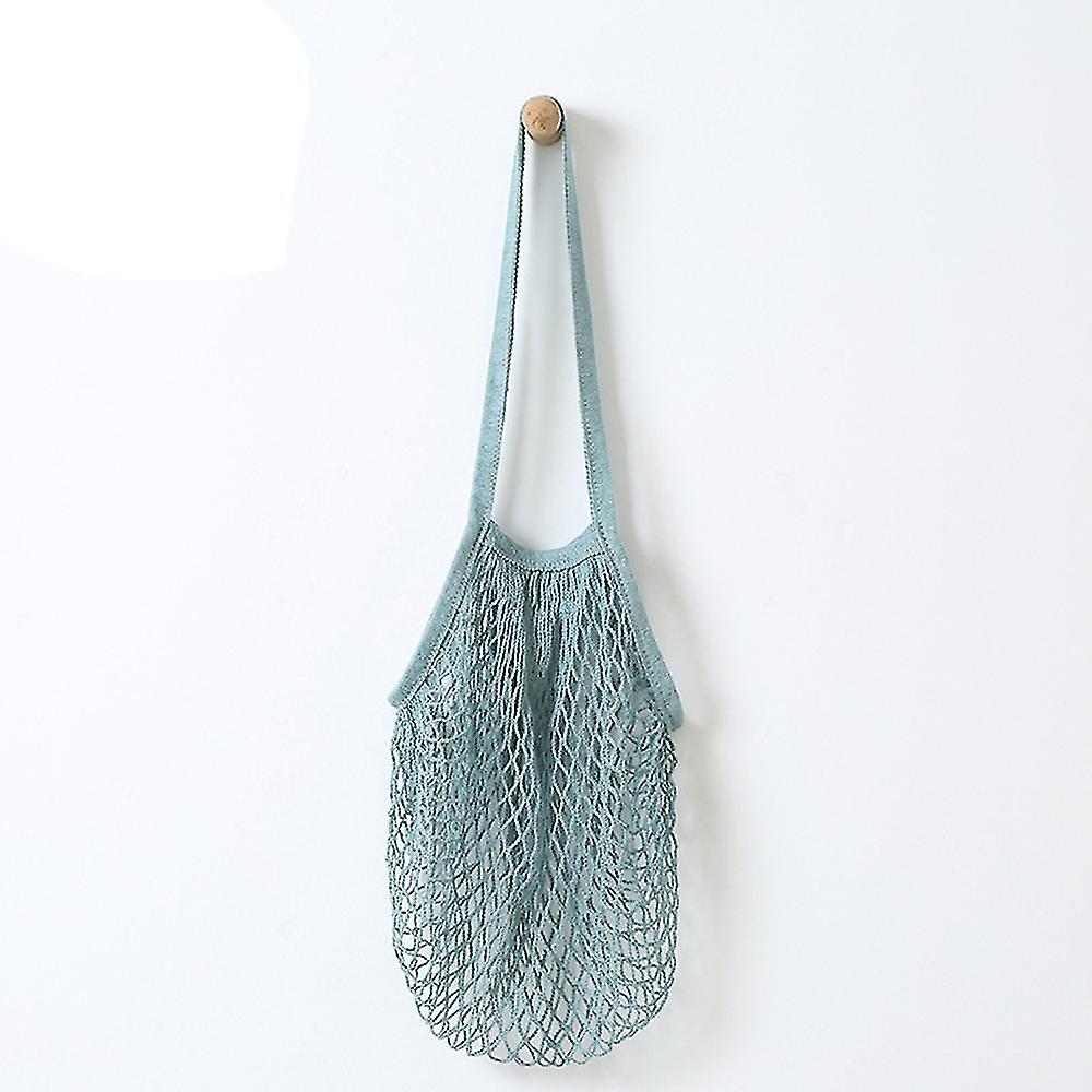 Reusable Fruit String Grocery Shopper Cotton Tote Mesh Woven Net Shoulder Bag