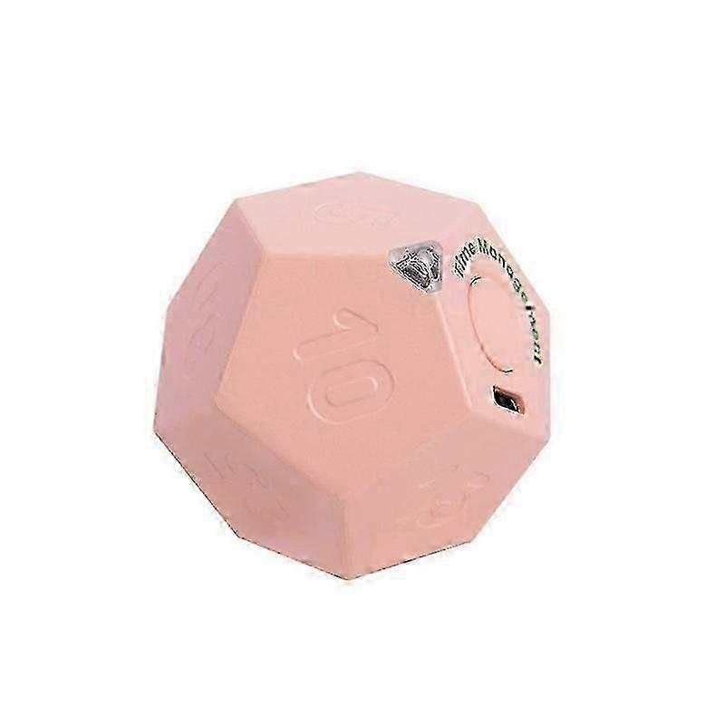 Mini Timer Rotate Dodecagon Rechargeable Timer Sound Vibrate Light Alarm Flip Timer Countdown For T