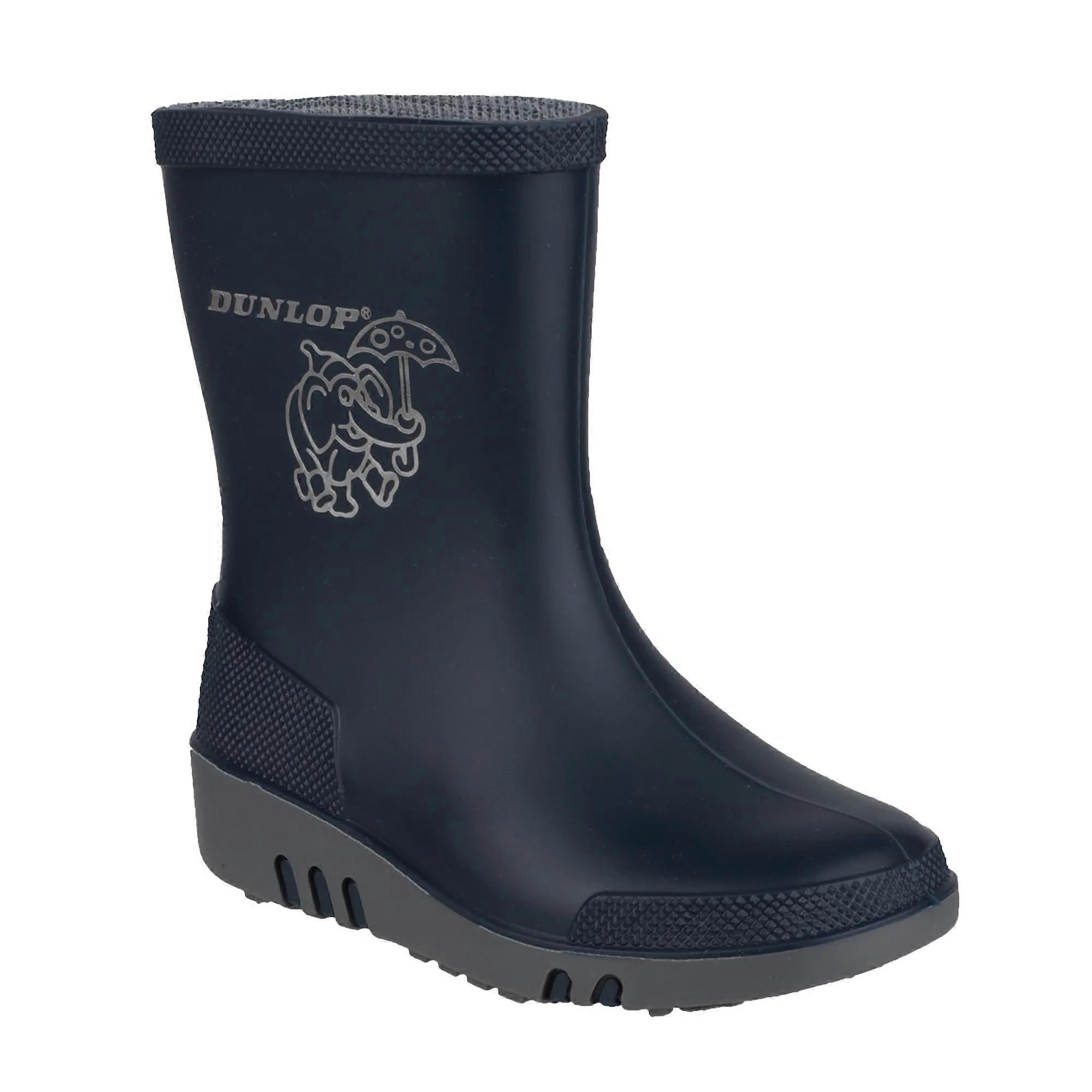 Dunlop Childrens Black Wellies Black Wellington Boot SPORT From
