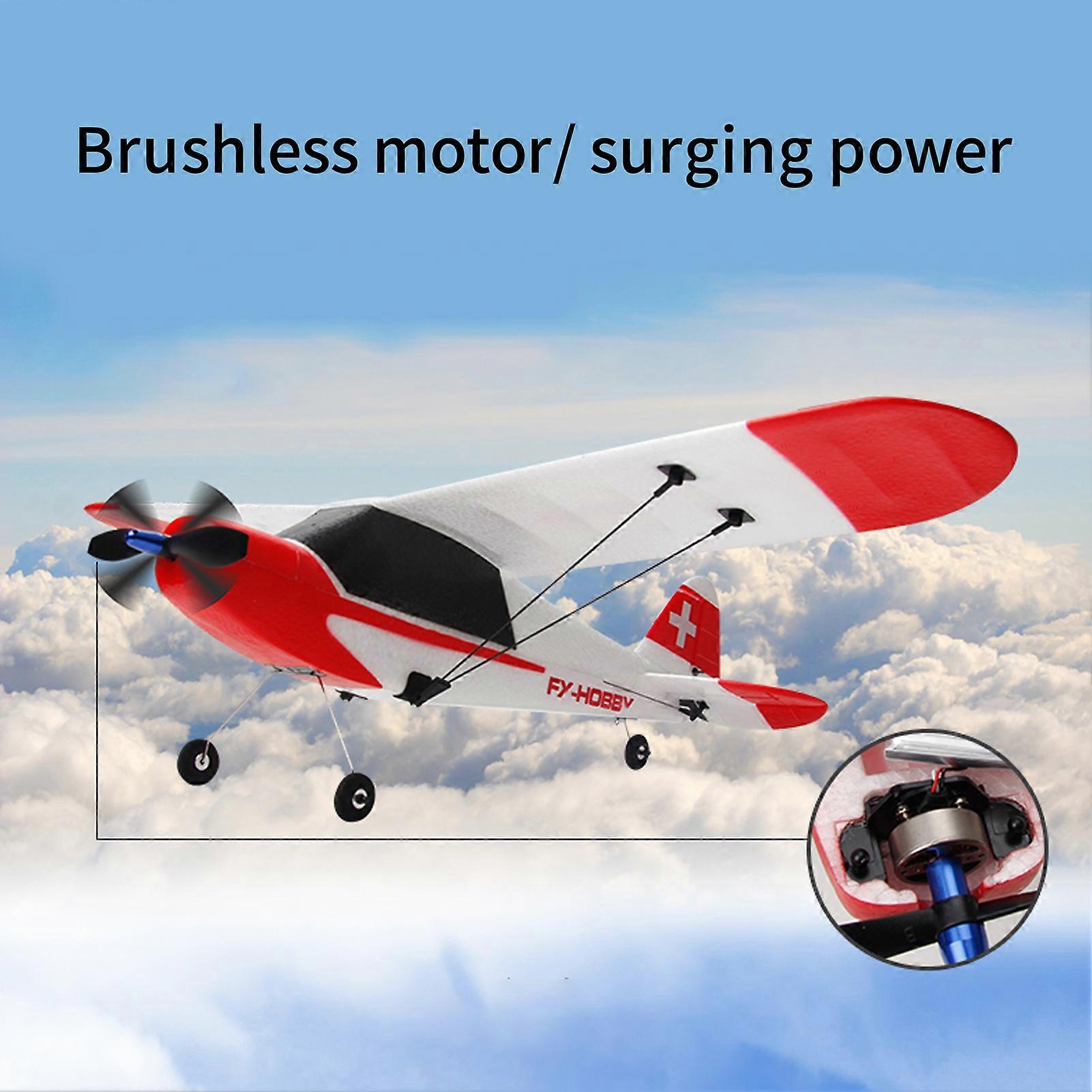 Remote Control Plane, 2.4GHz Remote Control Stunt Glider for Kids Beginners Adults Foam Aircraft Toy with Brushless Motor 3 Battery