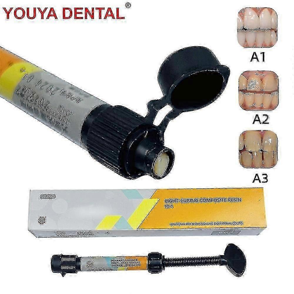 1pc 2.5g Dental Resin For Fillings And Restorations Materials Light Curing Composite Resin New Dentistry Denfil Syringe A1 A2 A3