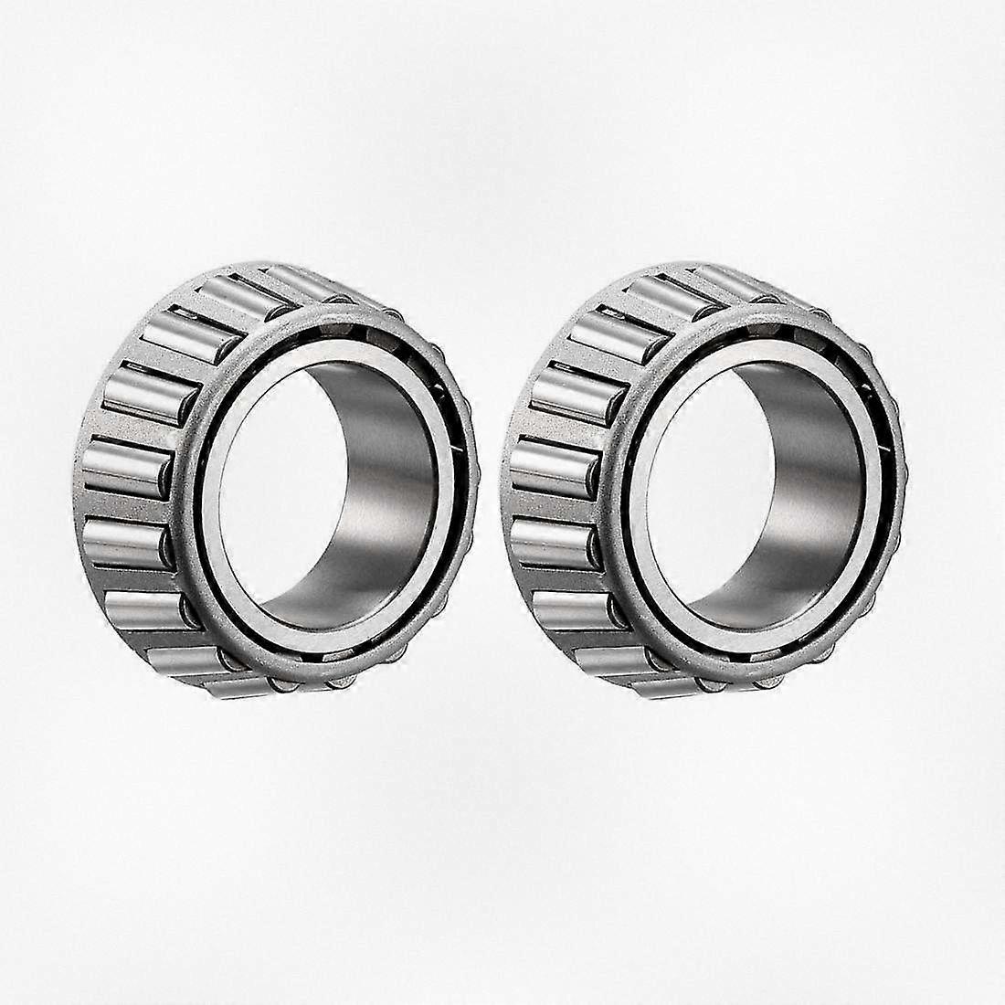 Pair of Single Cone Tapered Roller Bearings 1.25" Bore 0.66" Width for Industrial Use