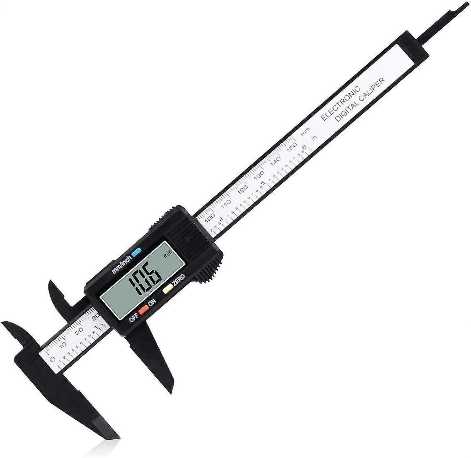 Digital Caliper, 0-6" Calipers Measuring Tool - Electronic Micrometer Caliper With Large Lcd Screen, Auto-Off Feature