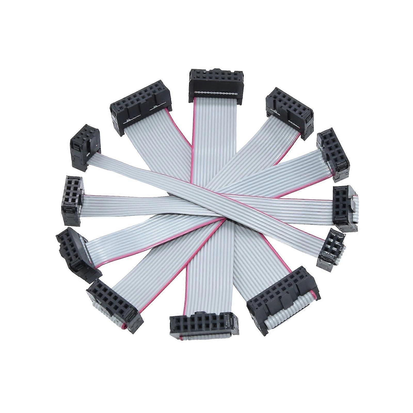 Gray Flat Ribbon Cable 5PCS 2.54mm Pitch 10cm 20cm 30cm IDC Gray Flat Ribbon Data 610/20/30/40/50/60/64P(44P 2x22 2.54mm,20cm)