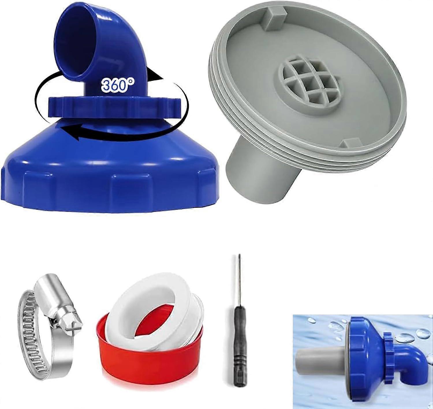 5pcs 360 Rotating Pool Filling Nozzle for Pool Outlet Nozzle Accessories Inlet Nozzle for Steel Wall Pool, Swimming Pool Accessories, Hose Connector