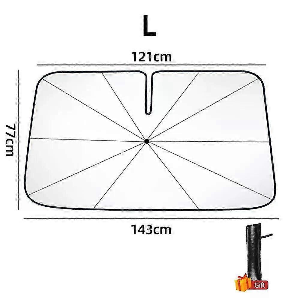 Newest Car Windshield Sunshade Umbrella With 360rotation Bendable Handle Front Window Sun Shade Uv Protection Heat Insulation