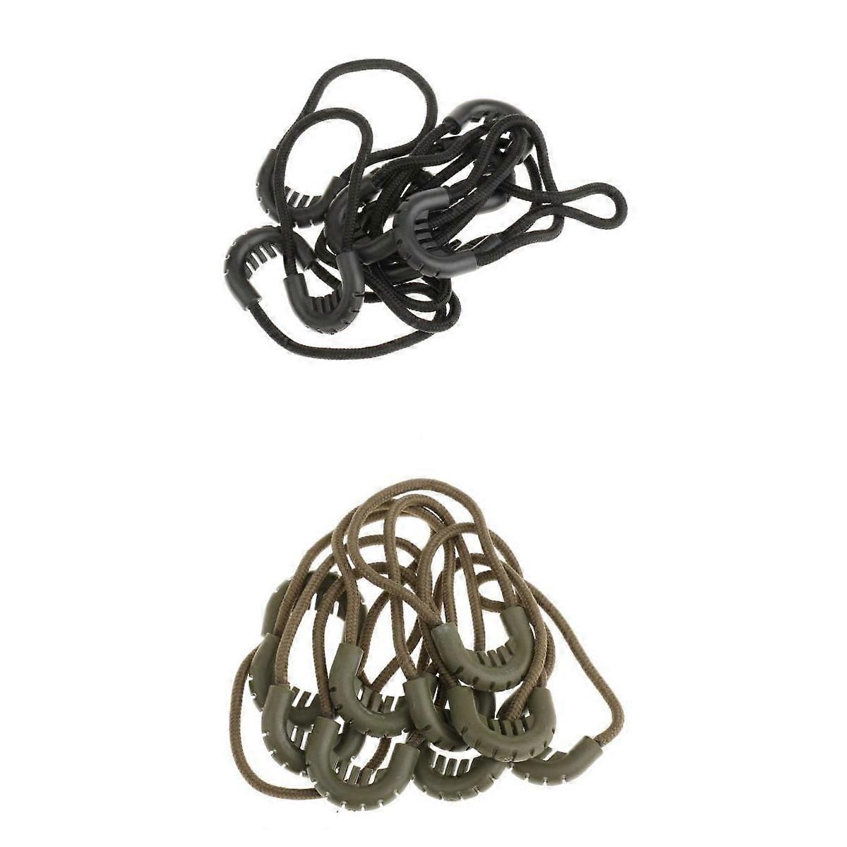 20 Pieces Zipper Pulls Cord Rope Ends Lock Zip Slider For Clothing/Bags