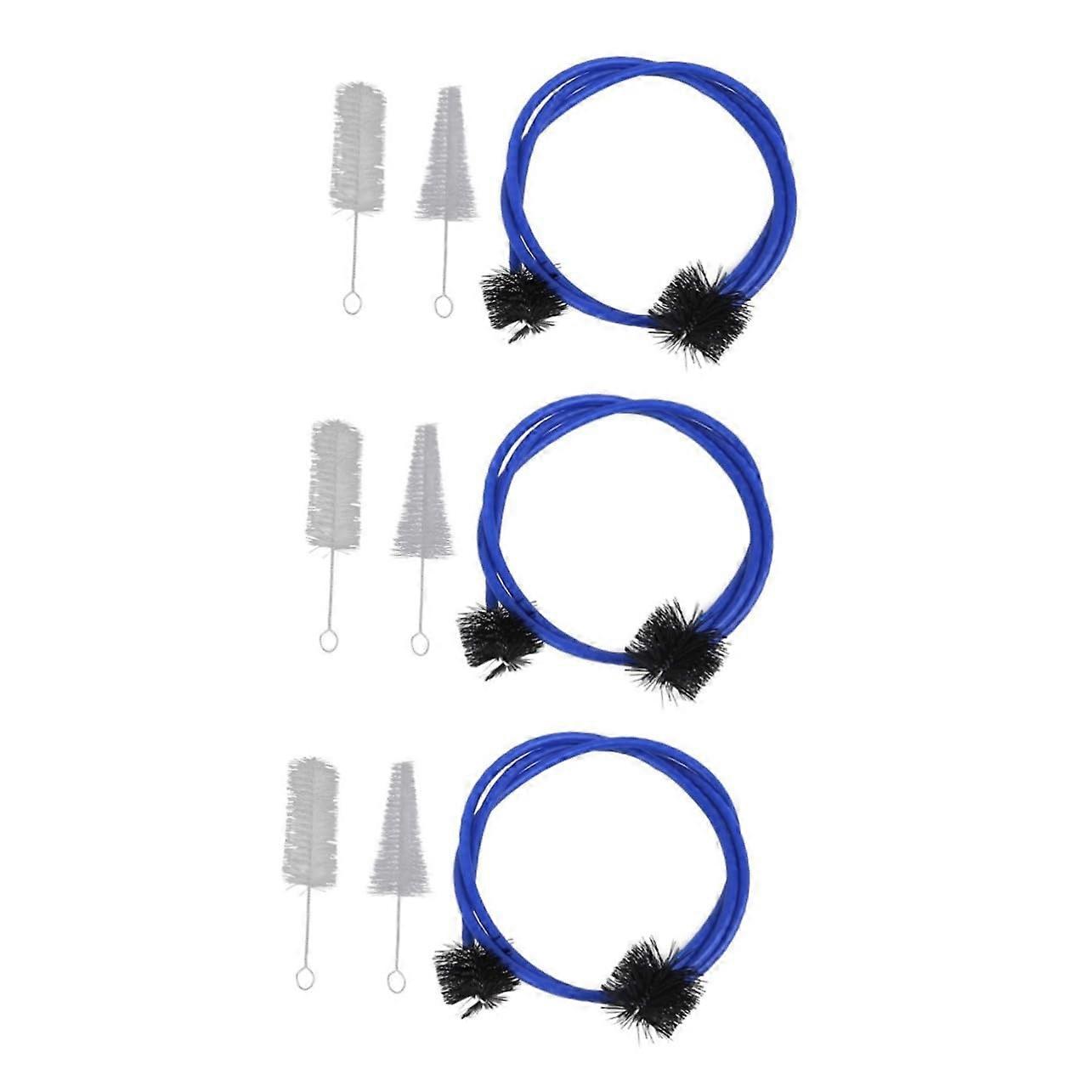 Saxophone Cleaner Set - 3-Piece Trumpet Cleaning Brush Kit for Wind Instruments - Multifunctional Tool for All Models
