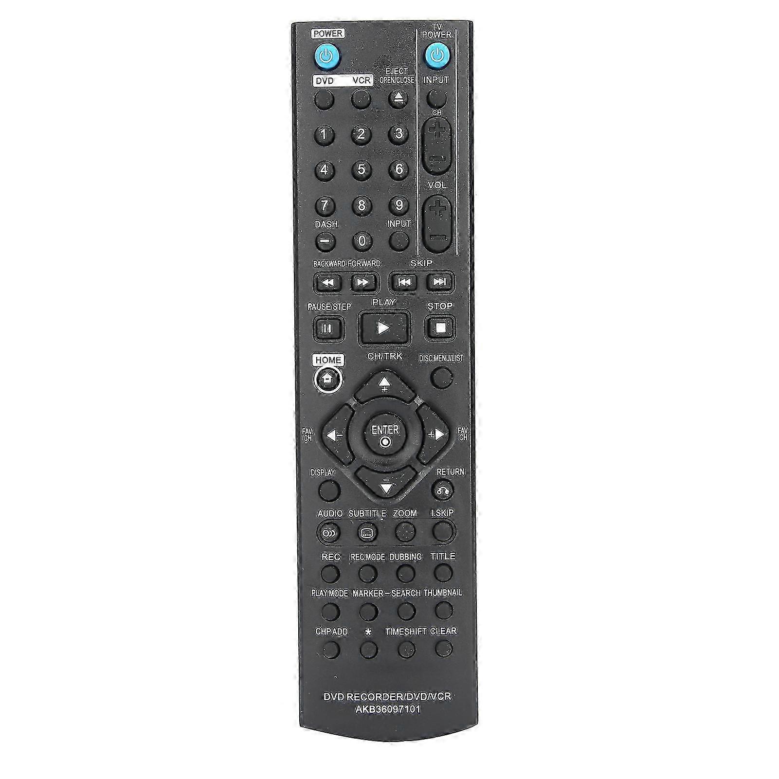 DVD/VCR/DVDR Recorder Controller Remote Control Replacement for LG RC286H/RC297H/RC397H