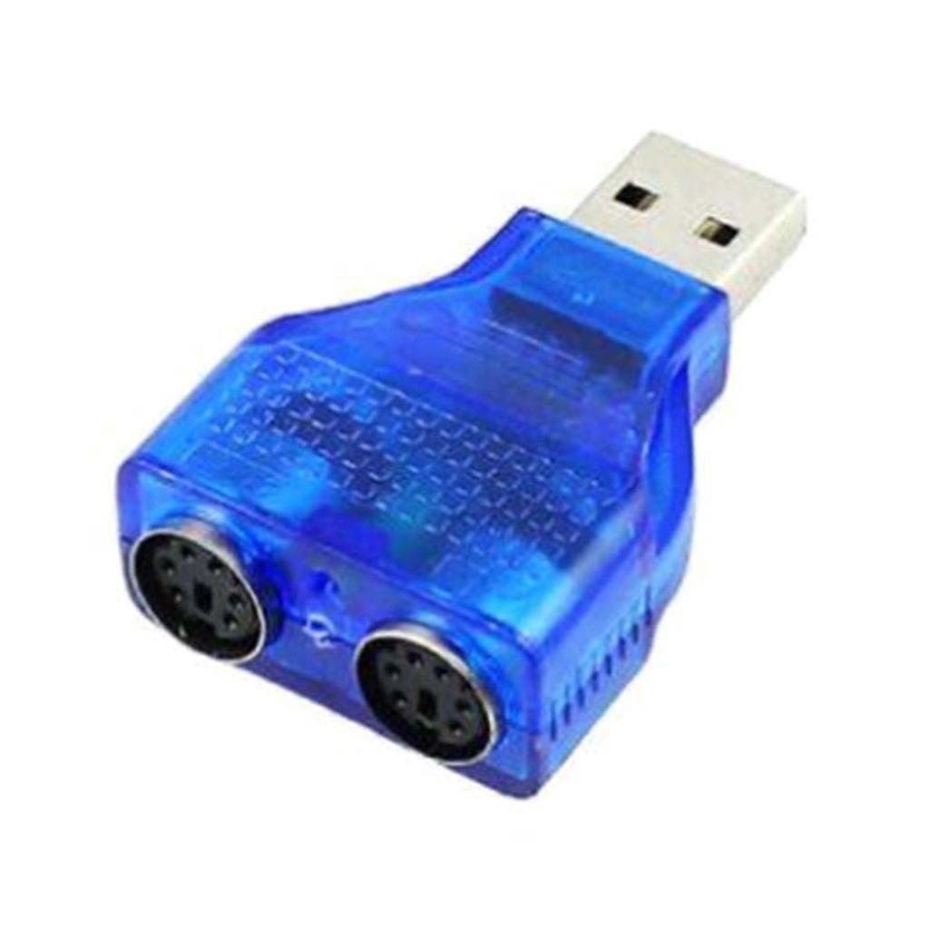 Slim USB 2.0 To PS 2 Adapter Dongle To Use Your PS/2 Keyboard/ Mouse On A Usb Port Computer Accessories Multicolor