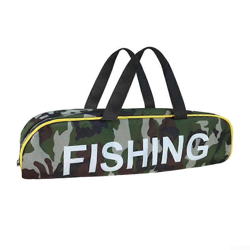 Stylish fishing rod bag with solid design and threedimensional contours.