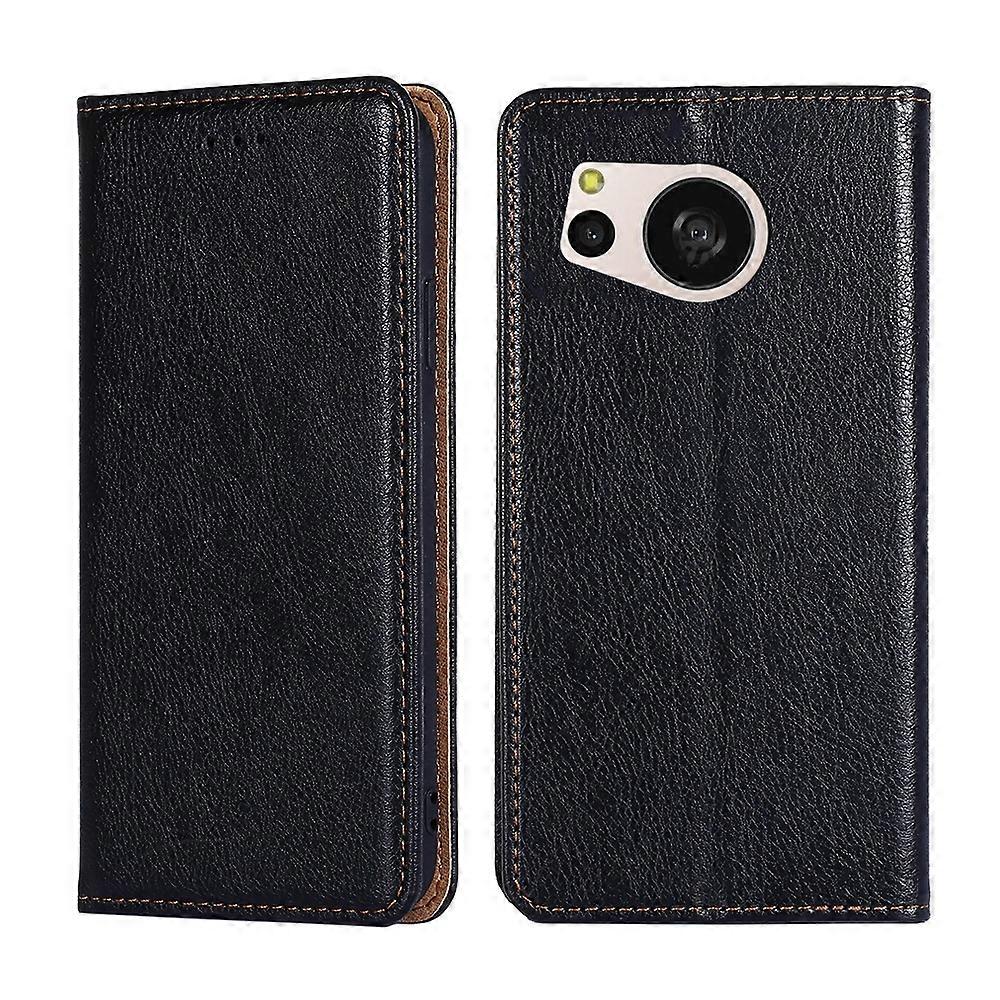 Gloss Oil Solid Color Magnetic Leather Phone Case