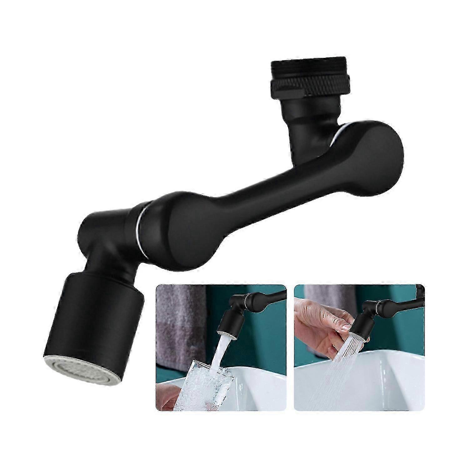 1080Swivel Faucet Extender With 2 Spray Modes Sink Rotating Faucet Extender Splashproof Faucet Filt