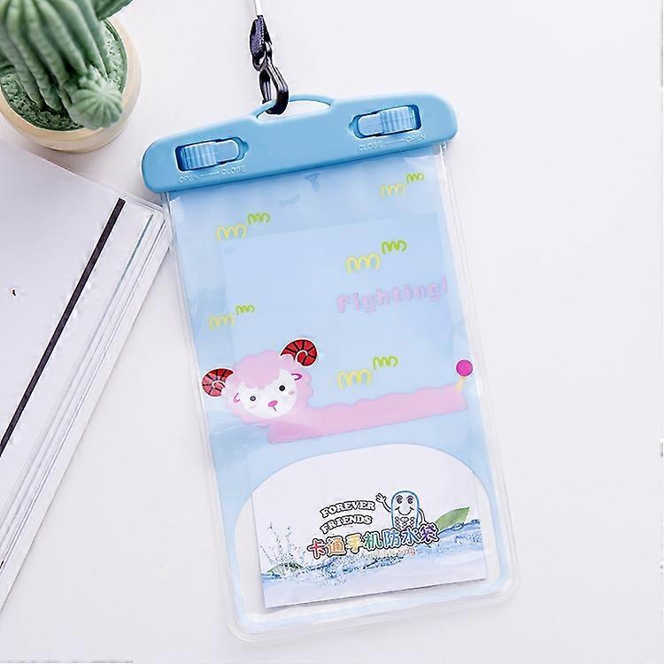 10 kpl suuri ulkona valokuva läpinäkyvä vedenpitävä sarjakuva matkapuhelinlaukku pieni vaaleanpunainen kissa