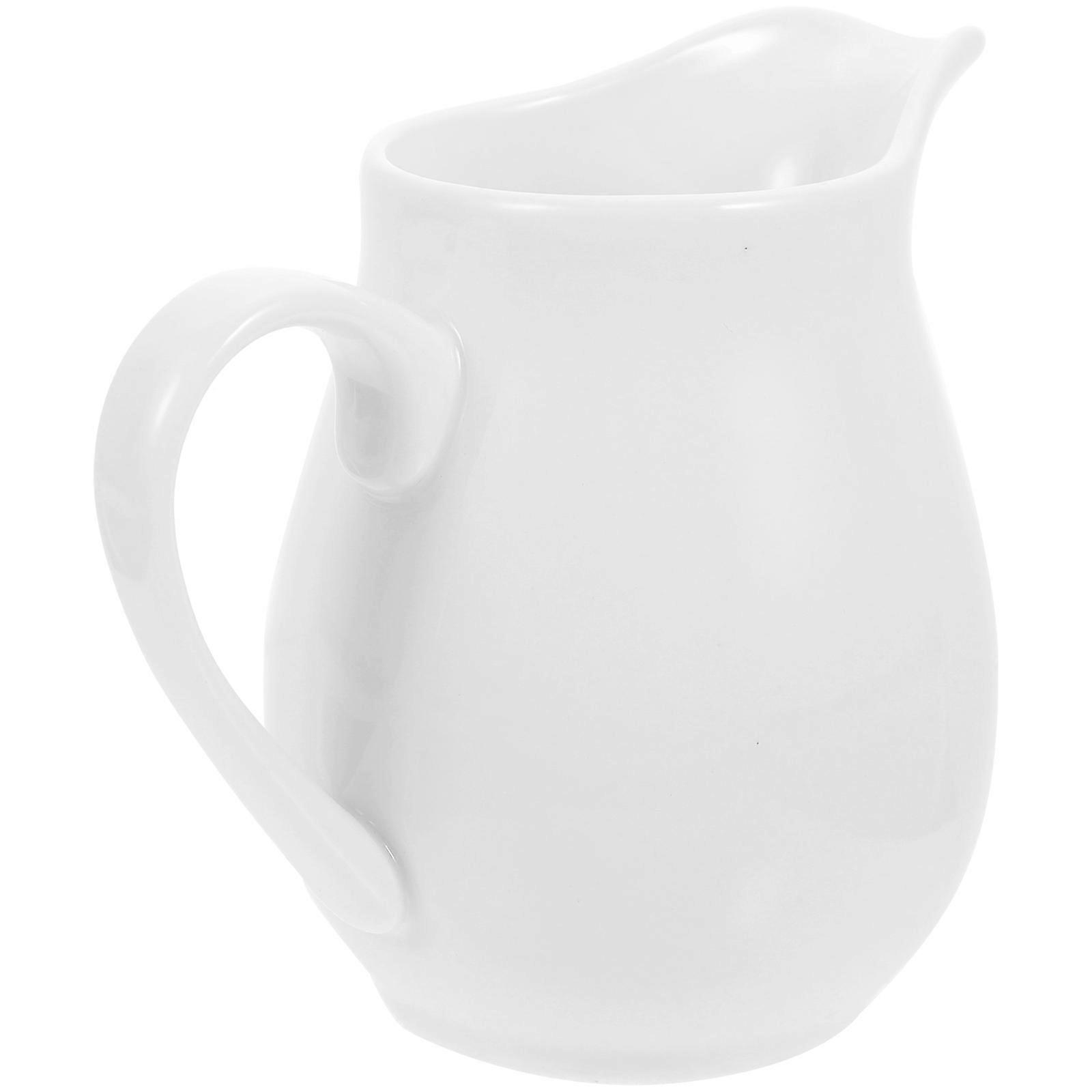 Multi-Purpose Ceramic Jug for Sauce Dispensing, Robust and Acid-Resistant