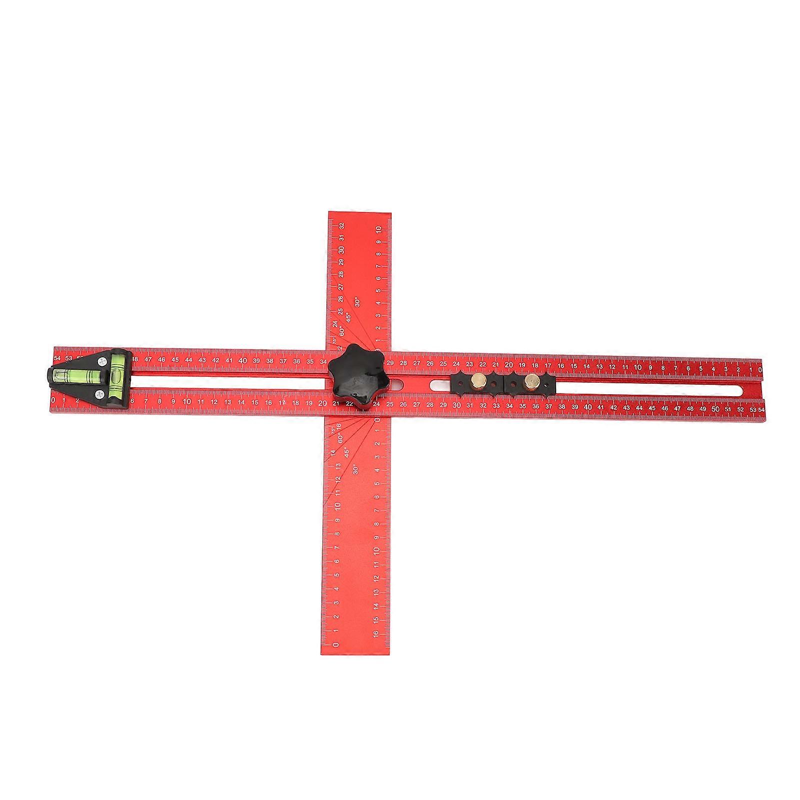 Drilling Positioning Ruler 2 in 1 45° and 90° Punch Locator Drill Guide for Woodworking 