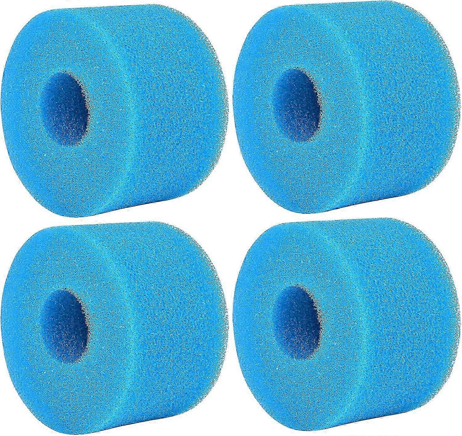 4 Pieces Foam Filter Sponge, Reusable and Washable Pool Filter Cartridge