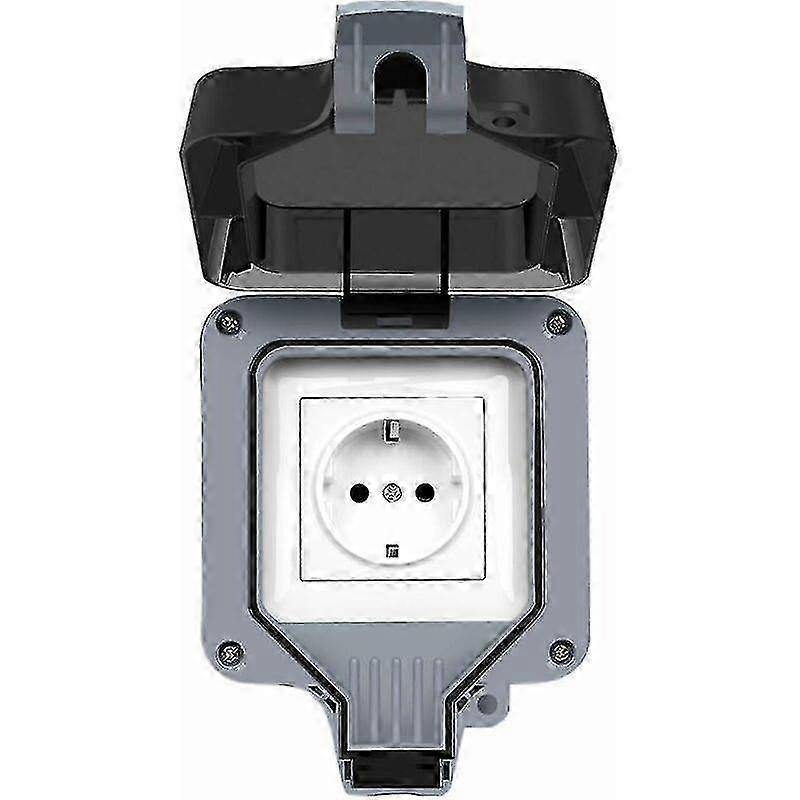 IP66 Waterproof Dustproof Wall Socket 220-250V 16A German Standard