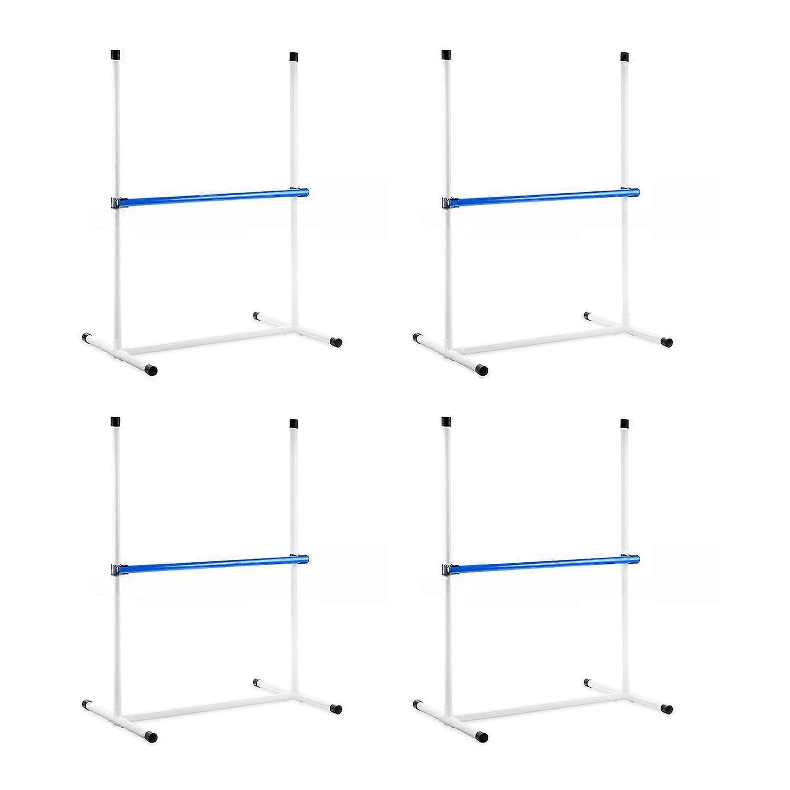 Complete Dog Agility Training System Poles With Height Adjustment And Carry Bag For Active Pet