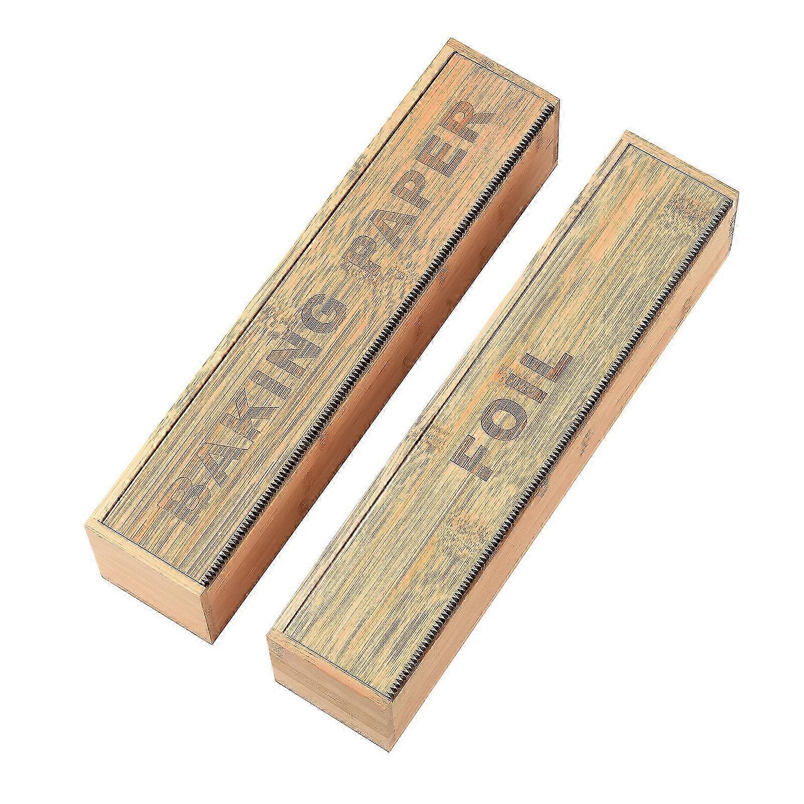 Two-piece Bamboo Wrap Dispenser for Effortless Cutting 2025