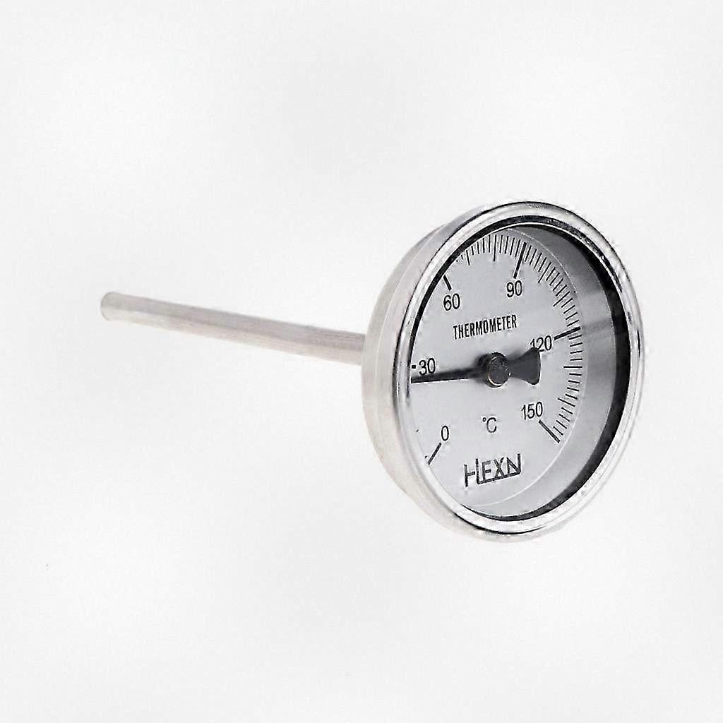 Bi-Metal Process Grade Thermometer with 1/4PT Connection & 2-inch Diameter Panel Fitting for Factory Pipeline Stainless Steel