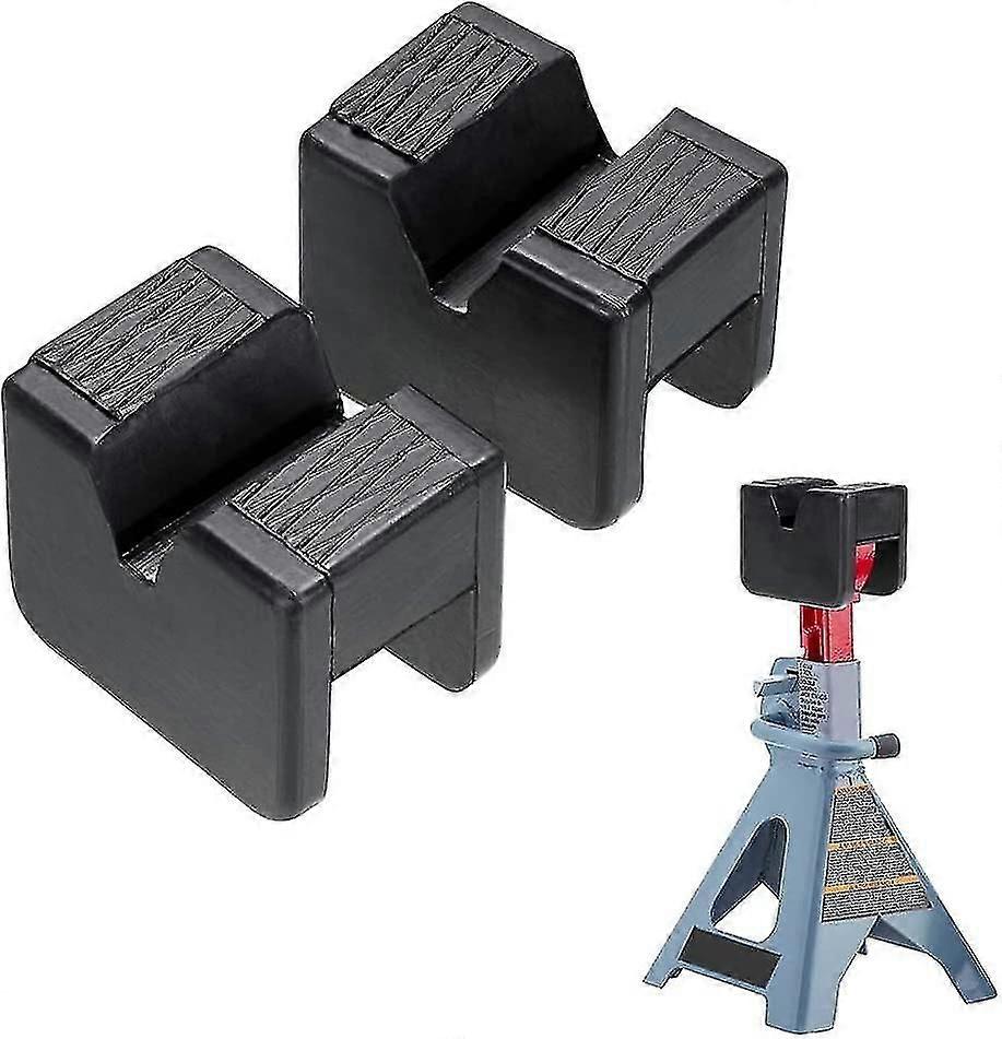 وسادات حامل جاك مشقوقة عالمية لدعم محور السيارة ، واقي لحام قرصة بتصميم غير قابل للانزلاق ، أدوات إصلاح المركبات الثقيلة المكونة من 2 عبوة