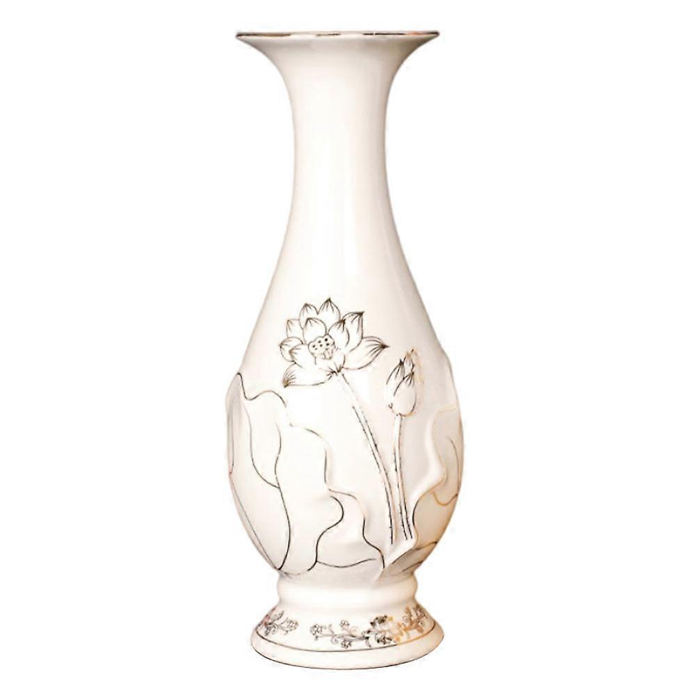 1pc Classical Style Ceramic Vase for Decorative Flower Arrangement Container